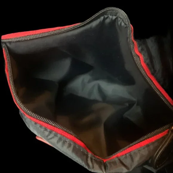 Tommy Hilfiger, Large, Black, T H Motif, Cloth Tote, Chain Handle - Picture 10 of 16